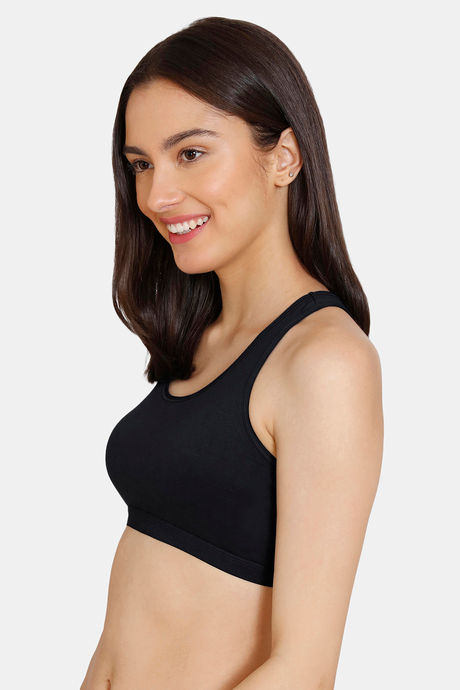 Zivame Girls Double Layered Non Wired Full Coverage Racerback Beginner Sports Bra (Pack of 2) - Multicolor — image 7